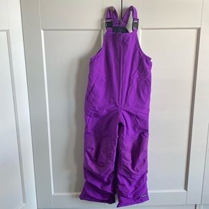 Lands’End kids Snow bibs ski snowboard Winter play warm Size 7 warm & cozy